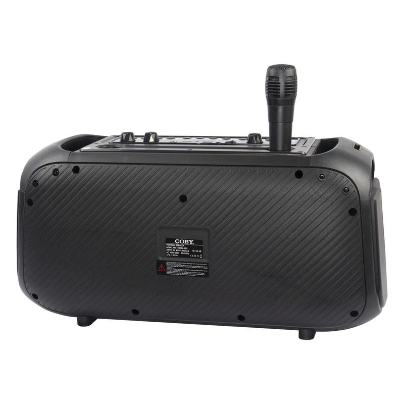 Caixa de Som Coby CY3362-260 - USB/SD - - 25W - com Microfone - 2X